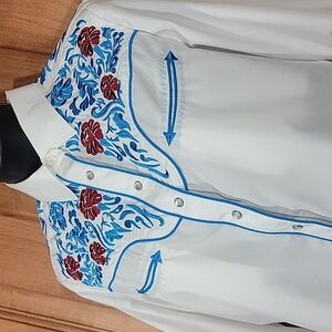 RCCO Rodeo Embroidered Snap Down